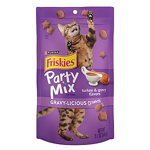 פריסקיז Friskies Party Mix חטיף קראנצ'י לחתול בטעם הודו ורוטב 60 גרם פריסקיז Friskies Party Mix חטיף קראנצ'י לחתול בטעם הודו ורוטב 60 גרם