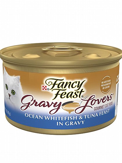 ���� ���� Fancy Feast Gravy Lovers Ocean Whitefish and Tuna �������� ����� ����� ���� ������� 85 ���