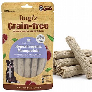 חטיף Dogiz היפואלרגני לכלב בטעם דג 80 גרם חטיף Dogiz היפואלרגני לכלב בטעם דג 80 גרם