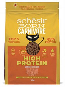 מזון יבש Schesir Born Carnivore לחתולים עוף וביצה 1.25 קג מזון יבש Schesir Born Carnivore לחתולים עוף וביצה 1.25 קג